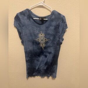 international concepts blue tee